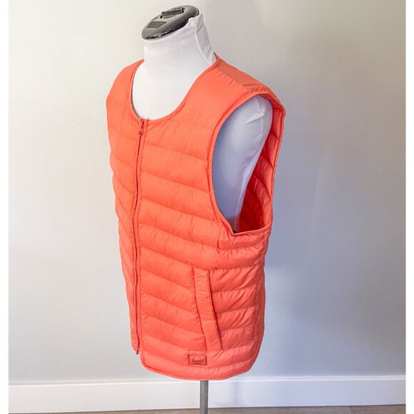 Herschel Featherless Quilted Vest in Orange - Picture 7 of 12